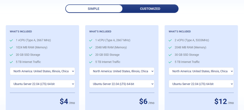 VPS hosting plans