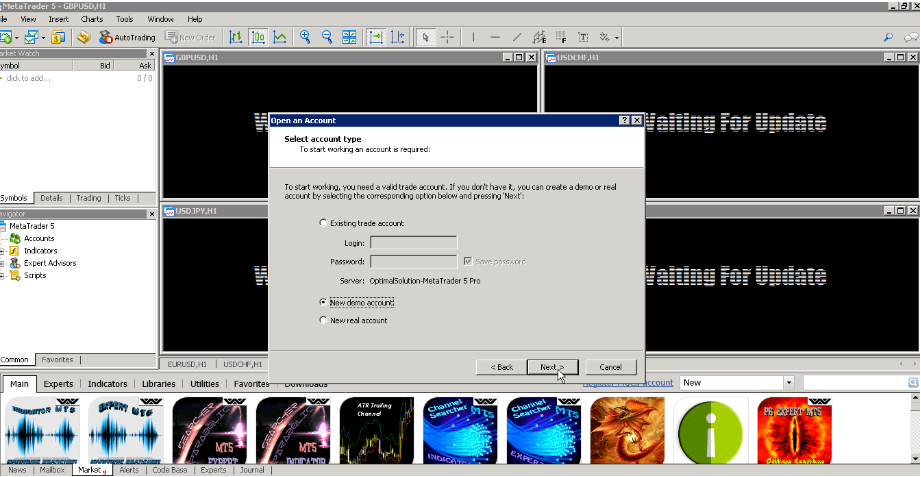 Metatrader 5 Create an Account