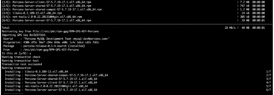 Percona Server Installation on CentOS