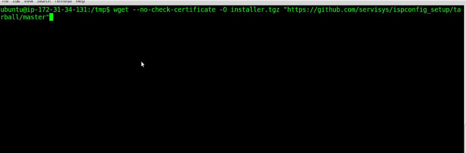 Downloading ISPConfig Setup from GitHub