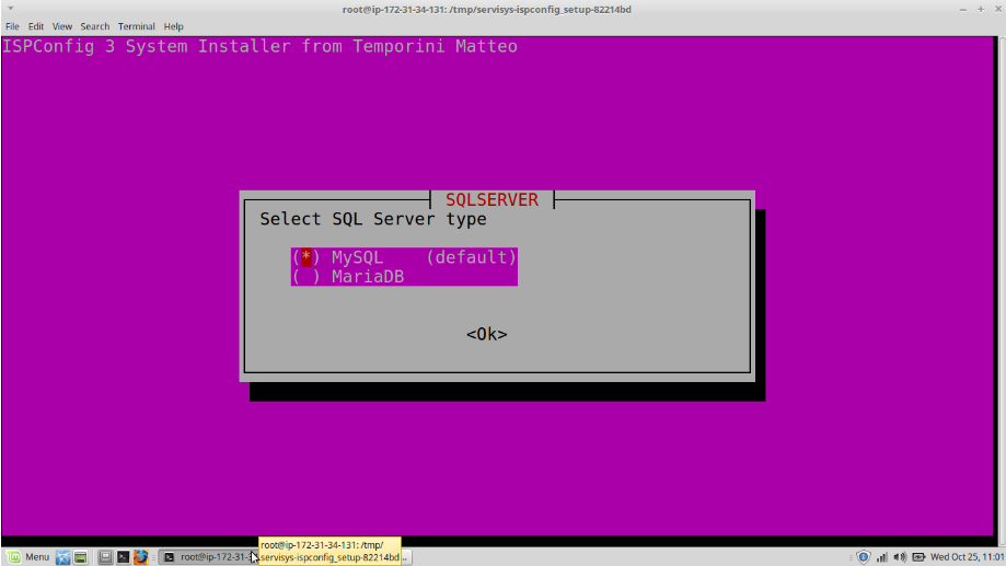Select MySQL in SQL Server Type