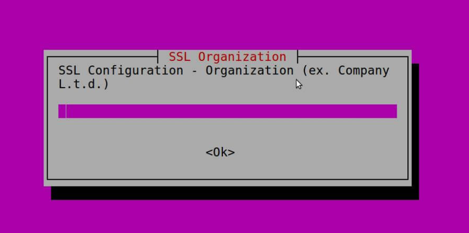 Create a SSL organization