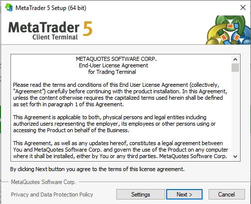 install MetaTrader on Windows Server 2019.Configurate step 8]