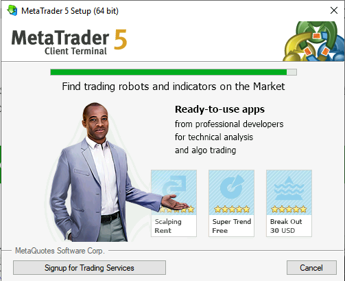 install MetaTrader on Windows Server 2019.Configurate step 9]