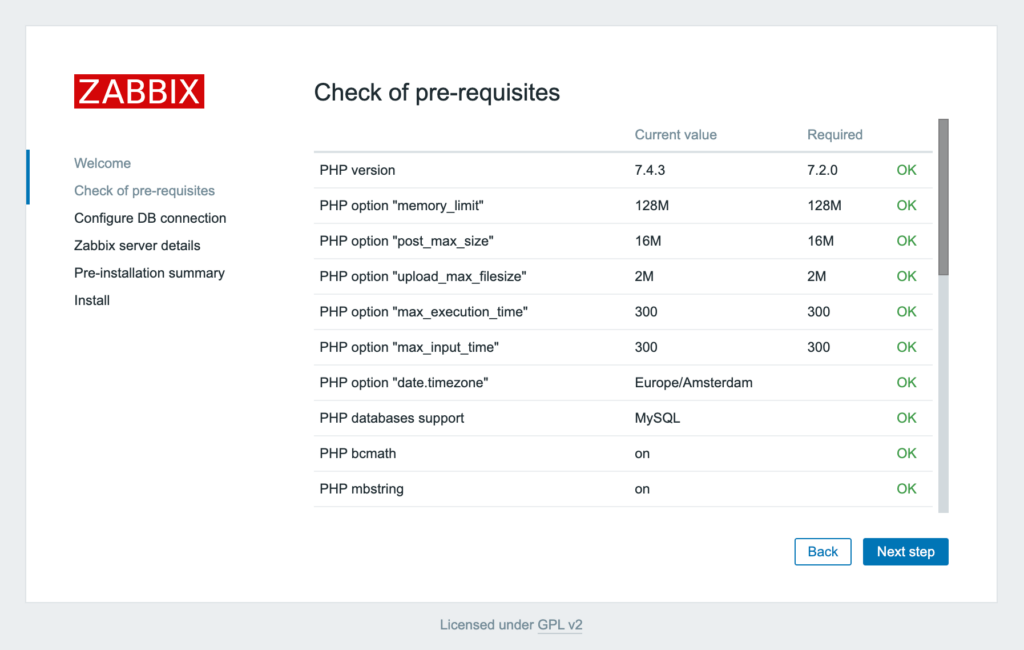 install zabbix on ubuntu step 7