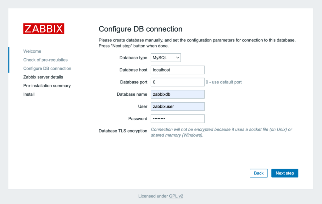 install zabbix on ubuntu step 8