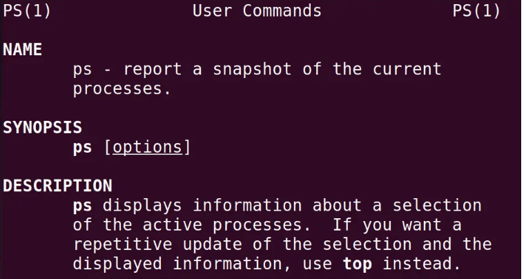 PS AUX linux 1